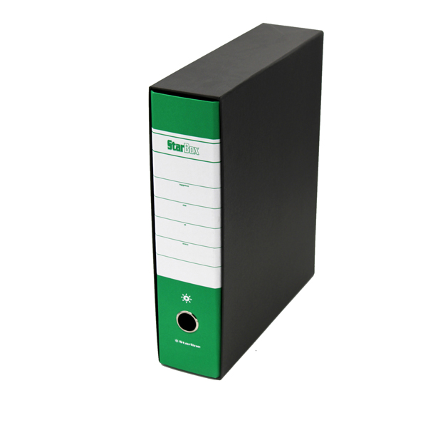 MD_STL4002 Registratore Starbox - dorso 8 cm - protocollo 23 x 33 cm - verde - Starline - immagine 1