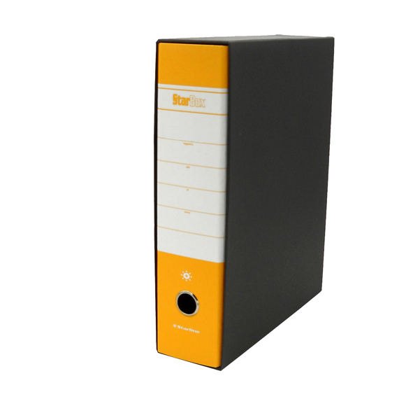MD_STL4003S Registratore Starbox sfuso - dorso 8 cm - protocollo 23 x 33 cm - giallo - Starline - immagine 1
