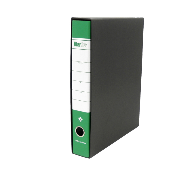 MD_STL4006S Registratore Starbox sfuso - dorso 5 cm - protocollo 23 x 33 cm - verde - Starline - immagine 1