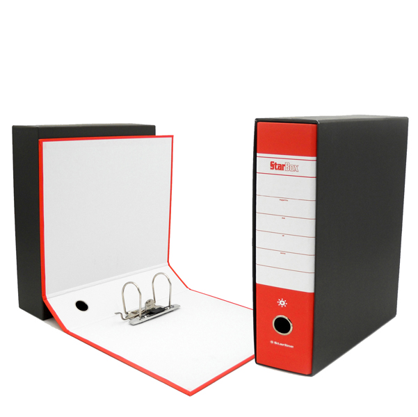 MD_STL4009 Registratore Starbox - dorso 8 cm - commerciale 23 x 30 cm - rosso - Starline - immagine 1