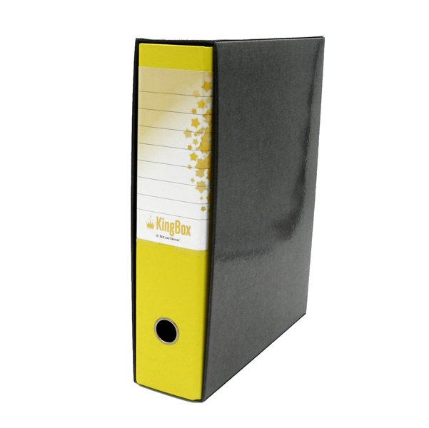 MD_STL4019 Registratore Kingbox - dorso 8 cm - protocollo 23 x 33 cm - giallo - Starline - immagine 1