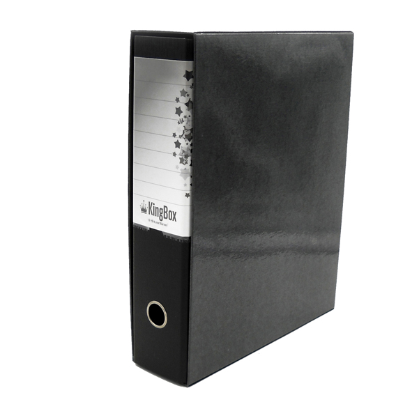 MD_STL4020 Registratore Kingbox - dorso 8 cm - protocollo 23 x 33 cm - nero - Starline - immagine 1