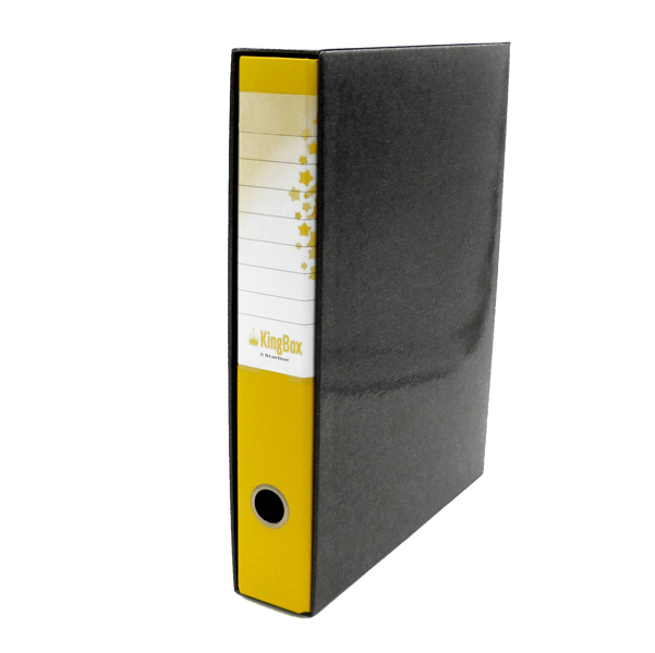 MD_STL4025 Registratore Kingbox - dorso 5 cm - protocollo 23 x 33 cm - giallo - Starline - immagine 1
