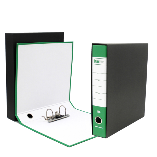 MD_STL4032 Registratore Starbox - dorso 5 cm - commerciale 23 x 30 cm - verde - Starline - immagine 1