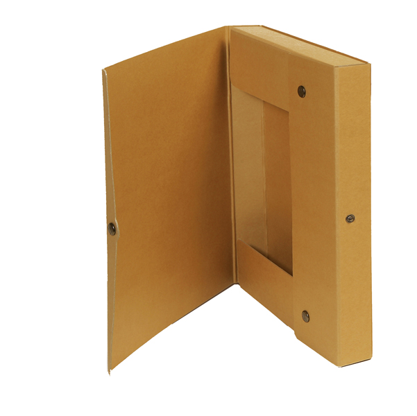 MD_STL5046 Scatola progetto - dorso 4 cm - 25 x 35 cm - cartone riciclato FSC - avana - Starline - immagine 1
