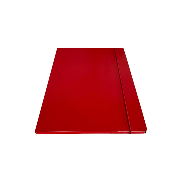 MD_STL5301 Cartella 3 lembi con elastico - 25 x 34 cm - dorso 1cm - rosso - Starline - immagine 1