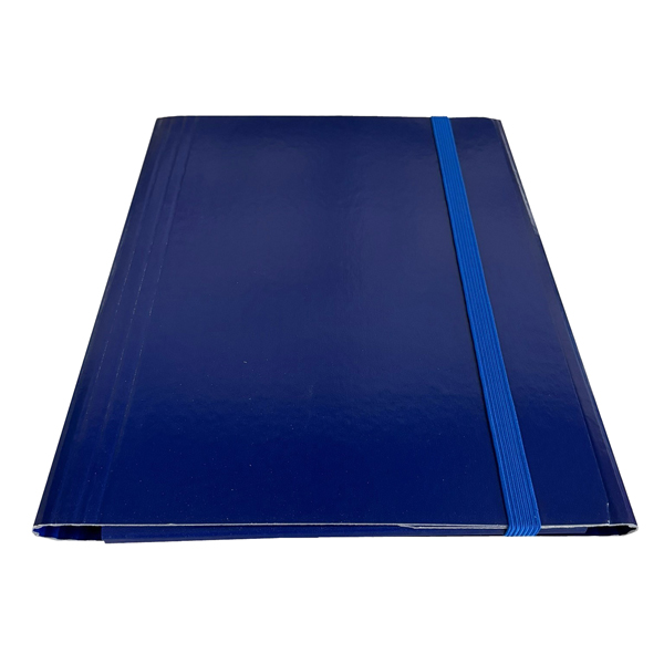 MD_STL5400 Cartella 3 lembi con elastico piatto - A4 - dorso variabile - blu - Starline - immagine 1