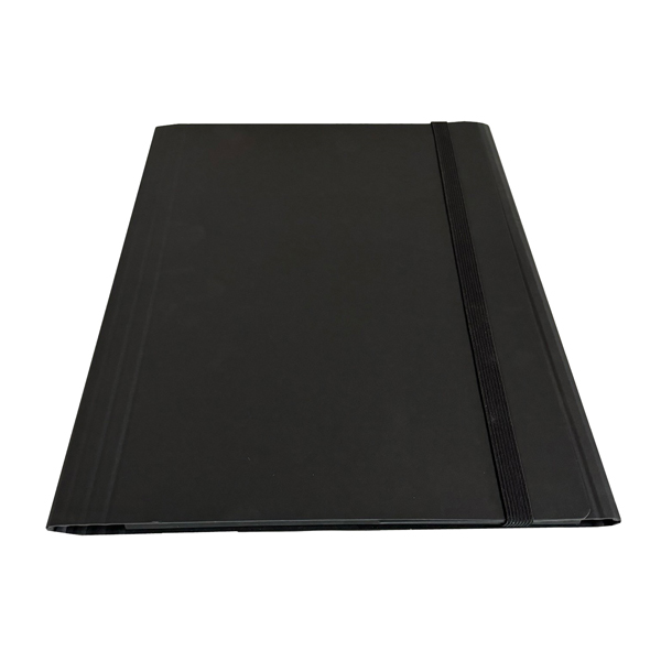 MD_STL5405 Cartella 3 lembi con elastico piatto - A4 -dorso variabile - grigio - Starline - immagine 1