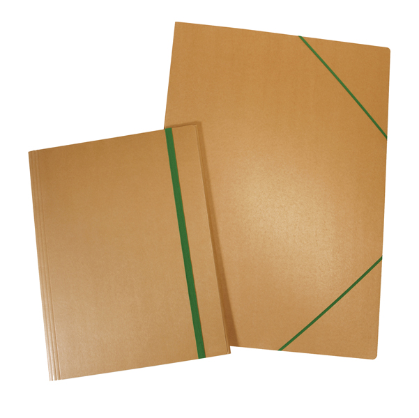 MD_STL6109 Cartella porta disegni con elastico Eco - 50 x 70 cm - dorso variabile - cartoncino - avana - Starline - immagine 1