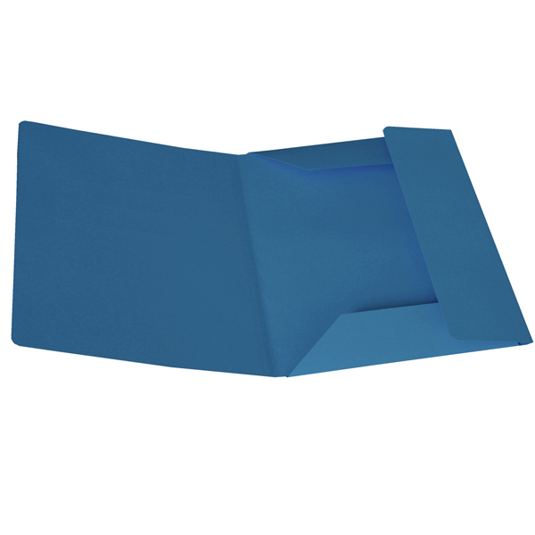 MD_STL6117 Cartellina 3 lembi - 200 gr - 25 x 34,5 cm - cartoncino bristol - blu - Starline - conf. 25 pezzi - immagine 1