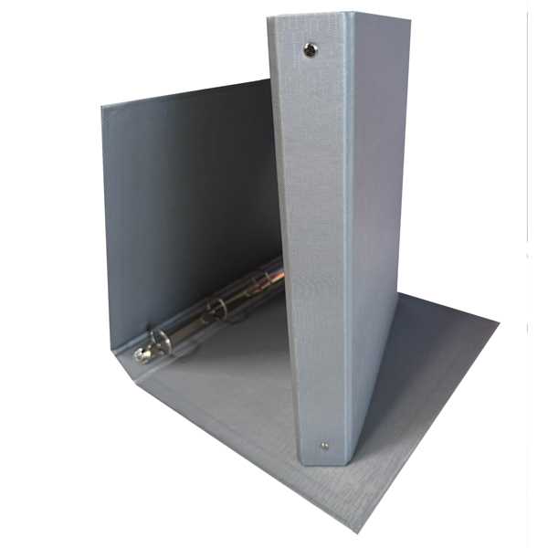 MD_STL7025 Raccoglitore King - 22 x 30 cm - 4 anelli tondi 30 mm - dorso 4 cm - rivestimento in PP - grigio - Starline - immagine 1