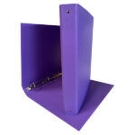 Raccoglitore King - 22 x 30 cm - 4 anelli tondi 30 mm - dorso 4 cm - rivestimento in PP - viola - Starline