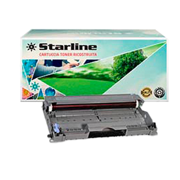 MD_STLB2000DR Starline - Tamburo Ricostruito - per Brother - Nero - DR2000 - 12.000 pag - immagine 1