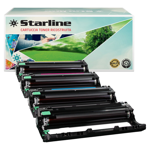 MD_STLBDR243CL Starline - Tamburo Ricostruito per Brother DR-243 - BK/C/M/Y - 18.000 pag - immagine 1