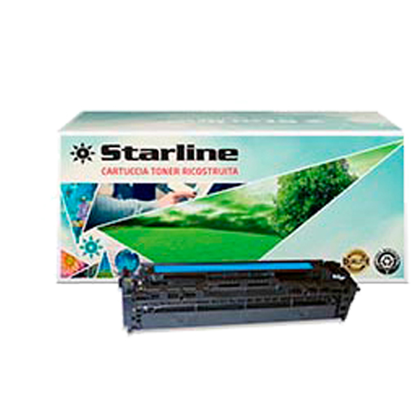 MD_STLHCB541A Starline - Toner Ricostruito - per HP 125A - Ciano - CB541A - 1.400 pag - immagine 1
