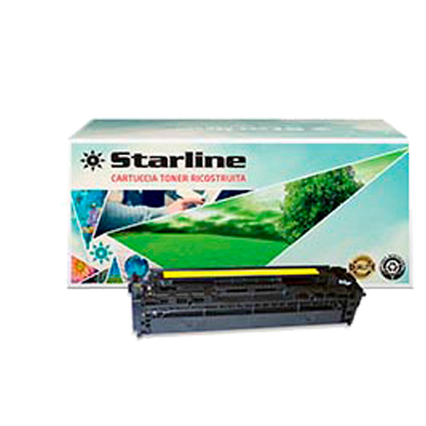 MD_STLHCB542A Starline - Toner Ricostruito - per HP 125A - Giallo - CB542A - 1.400 pag - immagine 1