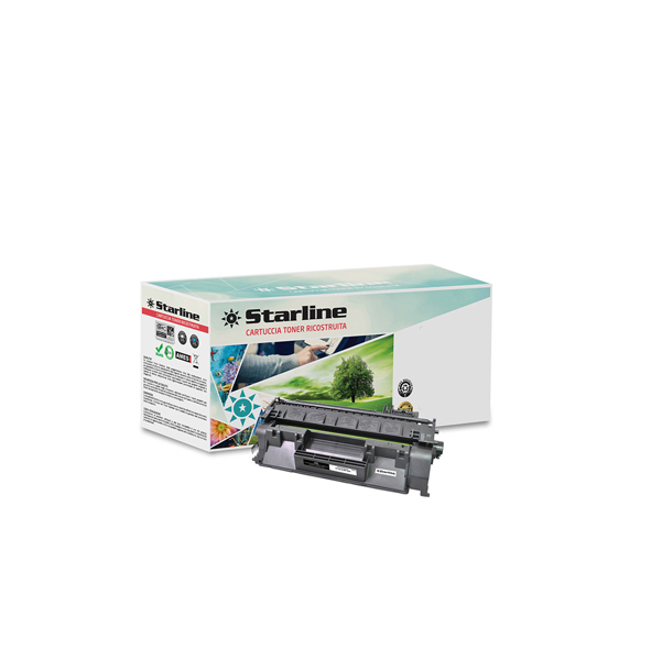MD_STLHCF280A Starline - Toner Ricostruito - per HP 80A - Nero - CF280A - 2.700 pag - immagine 1