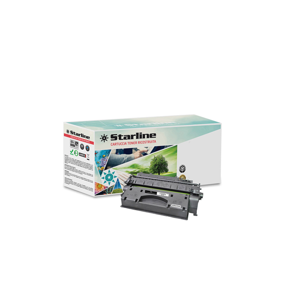 MD_STLHCF280X Starline - Toner Ricostruito - per HP 80X - Nero - CF280X - 6.900 pag - immagine 1