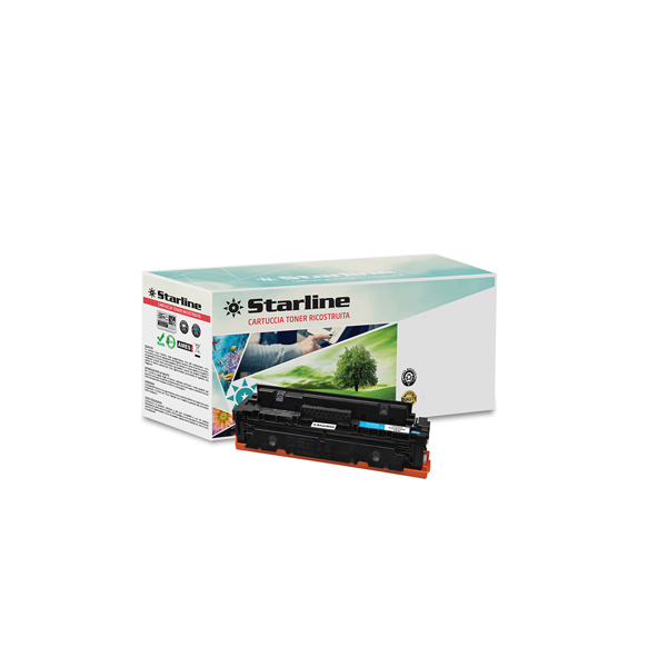 MD_STLHCF411X Starline - Toner Ricostruito per HP 410X - Ciano - CF411X - 5.000 pag - immagine 1