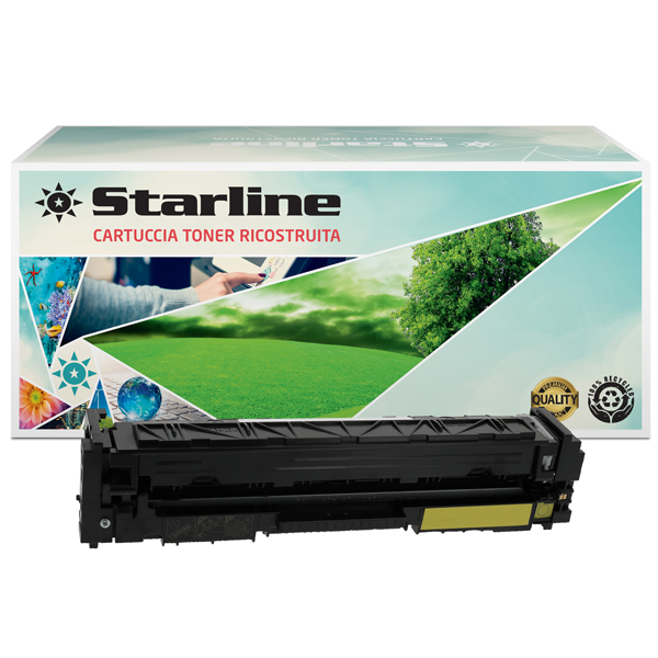 MD_STLHCF532A Starline - Toner Ricostruito per HP 205A - Giallo - CF532A - 1.000 pag - immagine 1