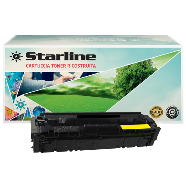 MD_STLHCF542A Starline - Toner Ricostruito per HP 203A - Giallo - CF542A - 1.300 pag - immagine 1