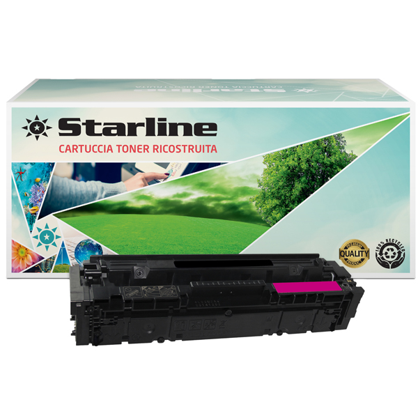 MD_STLHCF543A Starline - Toner Ricostruito per HP 203A - Magenta - CF543A - 1.300 pag - immagine 1