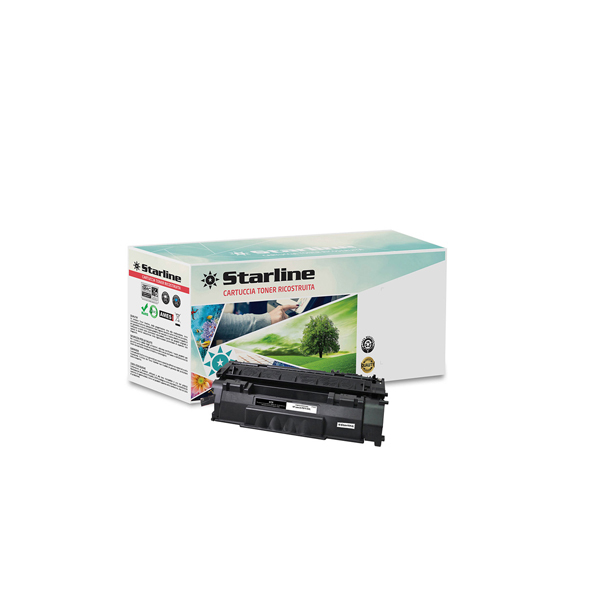 MD_STLHQ7553A Starline - Toner Ricostruito - per HP 53A - Nero - Q7553A - 3.000 pag - immagine 1