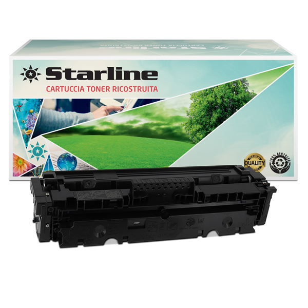 MD_STLHW2030A Starline - Toner Ricostruito per HP 415A - Nero - W2030A - 2.400 pag - immagine 1