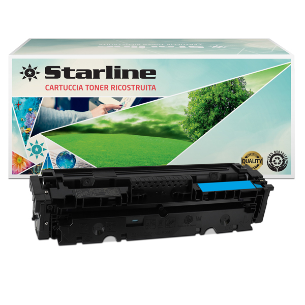 MD_STLHW2031A Starline - Toner Ricostruito per HP 415A - Ciano - W2031A - 2.100 pag - immagine 1