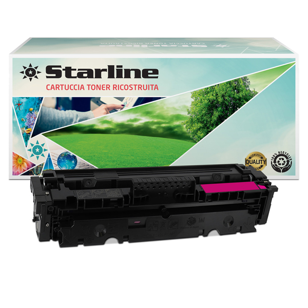 MD_STLHW2033A Starline - Toner Ricostruito per HP 415A - Magenta - W2033A - 2.100 pag - immagine 1