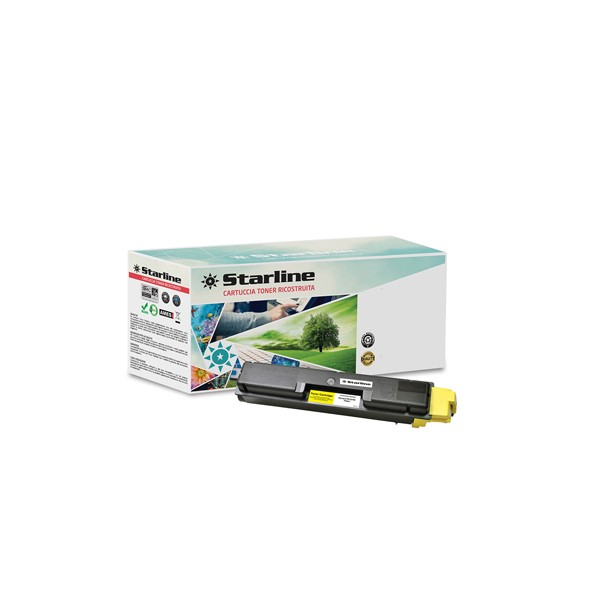 MD_STLKTK580Y Starline - Toner Ricostruito - per Kyocera - Giallo - TK-580Y - 2.800 pag - immagine 1