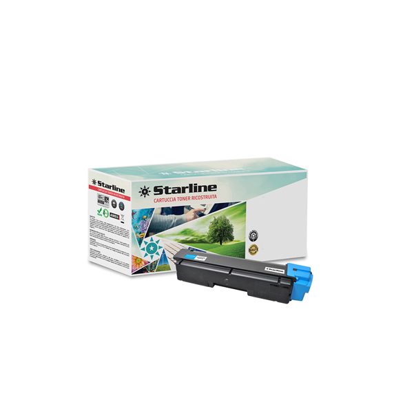 MD_STLKTK590C Starline - Toner Ricostruito - per Kyocera - Ciano - TK-590C - 5.000 pag - immagine 1