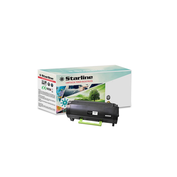 MD_STLLELMS312 Starline - Toner Ricostruito - per Lexmark - Nero - 51F2H00 - 5.000 pag - immagine 1