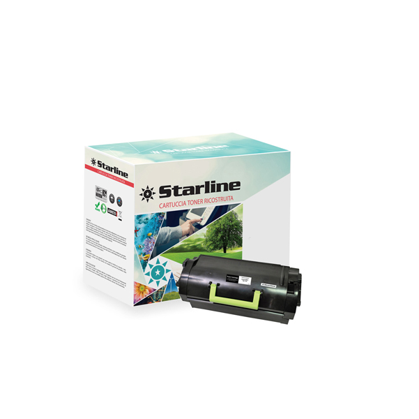 MD_STLLELMS810H Starline - Toner Ricostruito - per Lexmark - Nero - 52D2H00 - 25.000 pag - immagine 1