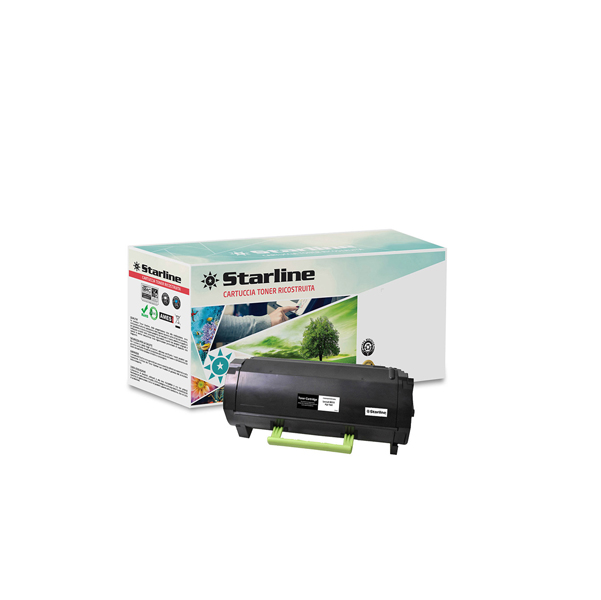 MD_STLLELMX410BK Starline - Toner Ricostruito - per Lexmark - Nero - 60F2H00 - 10.000 pag - immagine 1