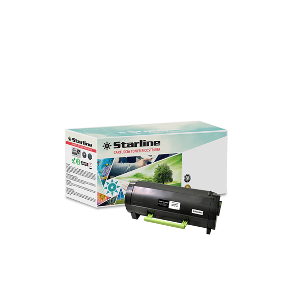 MD_STLLEMS610BKH Starline - Toner Ricostruito per Lexmark - Nero - 50F2U00 - 20.000 pag - immagine 1
