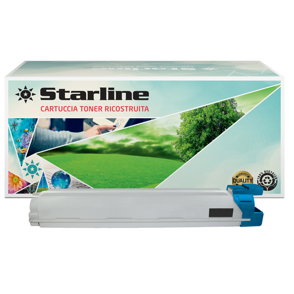 MD_STLSCLX9201C Starline - Toner Ricostruito - per Samsung CLX-9201 Series - Ciano - CLT-C809S/ELS - 15.000 pag - immagine 1