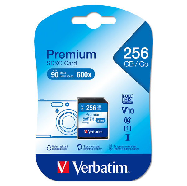 44023 SDHC Card 32GB Class 6 ol Vertbatim - Scheda SDHC Premium SDXC Class 10/UHS-1 - 44026 - 256GB - immagine 1