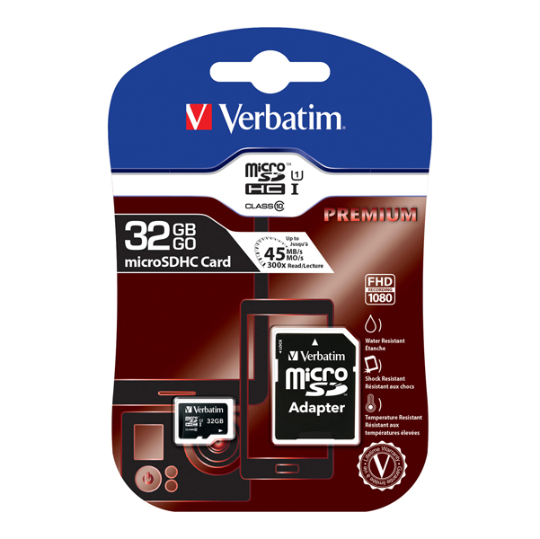 44023 SDHC Card 32GB Class 6 ol Verbatim - Micro SDHC Classe 10 fino a 45mb/sec - 44083 - 32GB - immagine 1