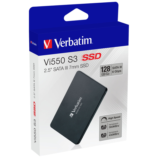 MD_VERB49350 Verbatim - SSD Interno Vi550 SATA III 2.5'' SSD - 49350 - 128GB - immagine 1