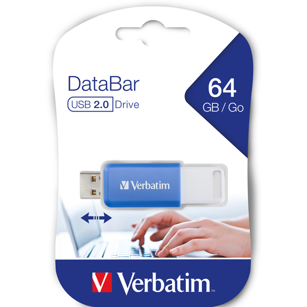 MD_VERB49455 Verbatim - Chiavetta USB - Blu - 49455 - 64 GB - immagine 1