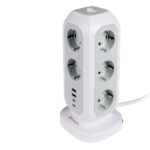 Verbatim - torre di alimentazione - multi-spina EUPT-01 con 2 x USB-C / 2 x USB-A