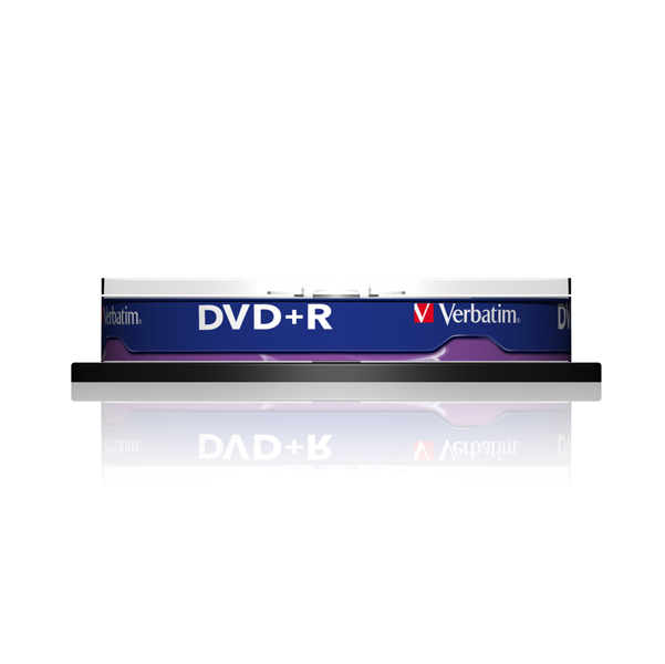 MD_VERBDVDR4716M Verbatim - Scatola 10 DVD+R - silver - 43498 - 4,7GB - immagine 1