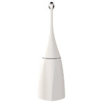 Portascopino da terra EColored - 12 x 12 x 48,5 cm - adamello white - Mar Plast