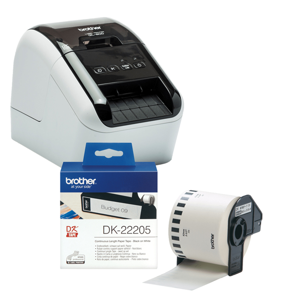 MD_BROQL800P1 Bundle Brother - QL-800 - 3 nastri DK-22205 - immagine 1