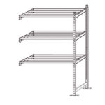 Scaffale Rang'Eco180 - modulo aggiunta - 5 ripiani - portata ripiano 180 kg - 100 x 35 x 200 cm - acciaio - grigio/blu - Paperflow