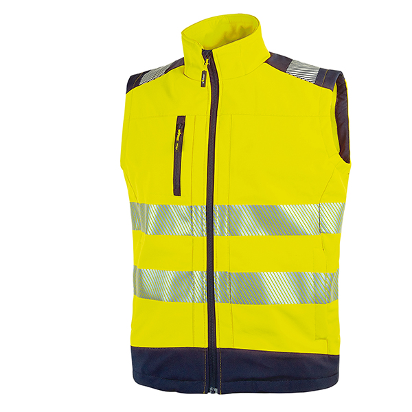 MD_91907 Gilet alta visibiltà Softshell Dany - taglia S - giallo fluo - U-Power - immagine 1