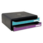 Cassettiera Toolbox - linea Titane - 27 x 35,5 x 13,5 cm - 2 cassetti - colori assortiti - Exacompta - immagine 2