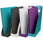 Set 4 portariviste Mag-Cube - linea Titane - 26,6 x 8,2 x 30,5 cm - colori assortiti - Exacompta - immagine 2