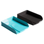 Set 4 vaschette portacorrispondenza Combo - linea Titane - 34,6 x 25,5 x 6,5cm - colori assortiti - Exacompta - immagine 4